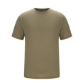 thumbnail image 5 of Homenesgenics Mens Shirts Men Tops T Shirts for Man Man Solid-Color Casual Elastic Sports Short Sleeve Round-Neck Top Brown M, 5 of 6