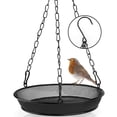 thumbnail image 3 of Bird Feeding Tray Feeding Platform Rustproof Weatherproof 18X18X4Cm Black, 3 of 8