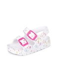 thumbnail image 2 of Sandalias Slide The Children's Place para niñas, blancas, talla 5, 2 of 2