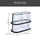 thumbnail image 2 of BESTYASH Organizador Colgante Para Utensilios De Cocina Negro Con Orificios Para Y Adhesivo, 2 of 8