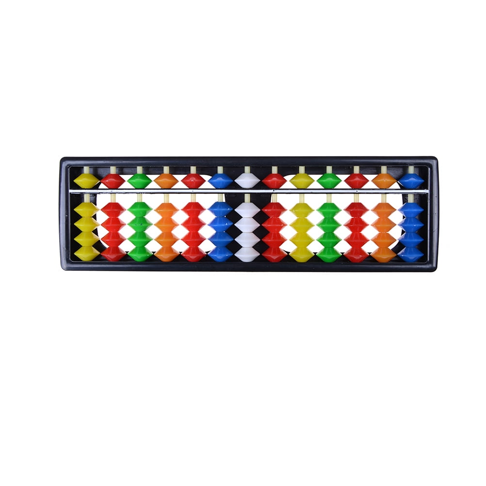 Portable Plastic Colorful Beads Abacus Arithmetic Soroban Calculating Tool BS 