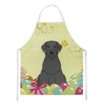 Carolines Treasures BB6066APRON Easter Eggs Giant Schnauzer Apron Large multicolor