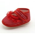 thumbnail image 5 of BAnala Warm Girls Sole Dot Soft Lace Baby Flats Shoes Casual Baby Shoes Shoes (Red,9-12 Months), 5 of 6