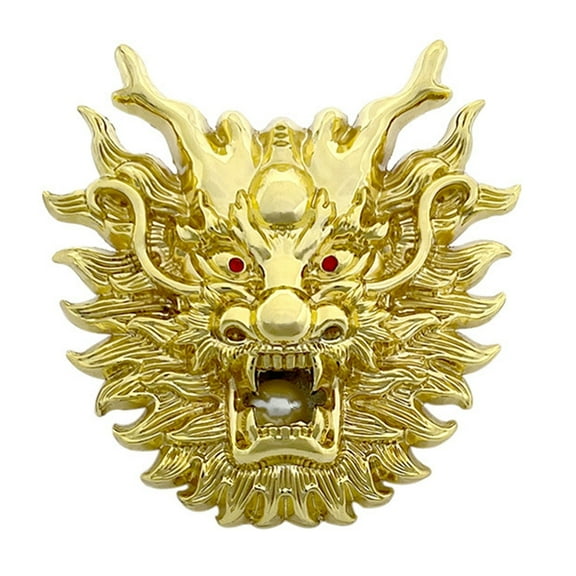 lanema Men Belt Buckle Waistbelt Metal Buckle Dragon Head Belt Buckle for Clasp Belt