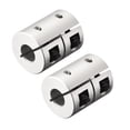 thumbnail image 3 of 7mm to 7mm Shaft Coupling 25mmx20mm Coupler Aluminum Alloy Joint Motor, 2 Pack, 3 of 5