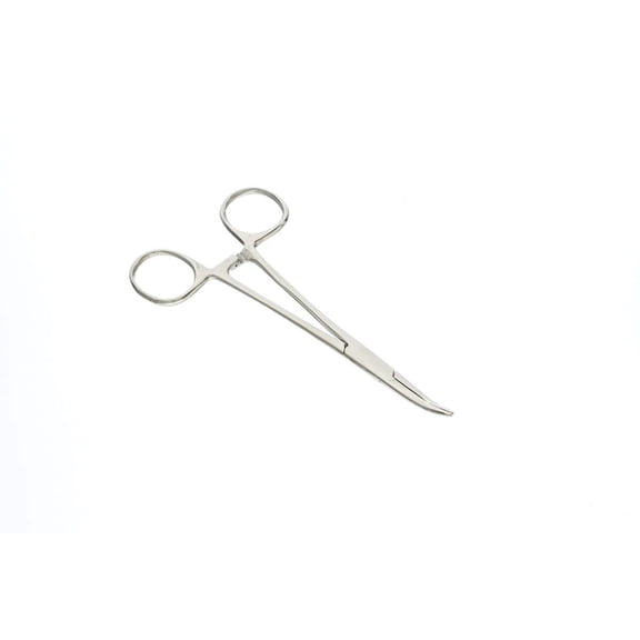 SE 656FC 5-1/2' Self Locking Curved Forceps, Stainless Steel