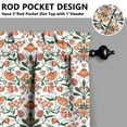thumbnail image 5 of Rustic Blooming Curtains 24 Inch - 3 Panel Bohemian Country Farmhouse Set with Vintage Floral Print, Rod Pocket Kitchen, 5 of 6