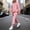 A Pink, variant on Men's Heart Print Sweatsuit Two Piece Valentine Outfits Sets Long Sleeve Hooded Sweatshirt with Elastic Waist Drawstring Sweatpants White XXL