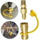 thumbnail image 4 of Brass 3/8" Propane/Natural Gas Quick Connect Fitting for BBQ Grill Hose & Regulator (Gold, 1-Piece), 4 of 5