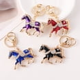 thumbnail image 1 of Bowayaoa Horse Keychain for Women Men, Equestrian Key Ring for Car Keys, Horse Lover Gift Pendant for Bags, Cute Horse Key Fob, Durable Animal Keychain Accessory for Horse Riding Enthusiasts, 1 of 8