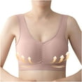 thumbnail image 4 of LLYWEY Cute Sports Bras Womens Seamless Wirefree Bras Ladies Push-Up Bra Style-1310 Women Lace Bra Feature Adult Female Plus Size Sports Bras Coffee 42B, 4 of 7
