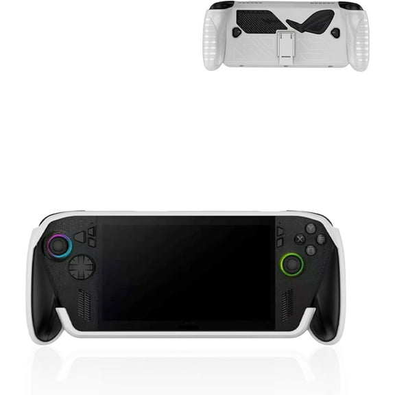 Case for ROG Xbox Ally X 7" Gaming Handheld, Thin Slim Lightweight&Stand&Scratch Proof Durable Protection Rubber TPU Cover (White).