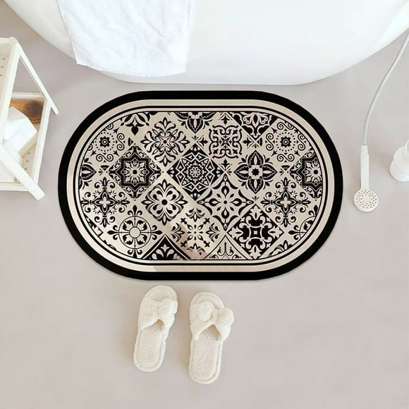 TopLLC Clean Products for Cleaning, Cleaning Supplies Diatomite Floor Mat Household Bathroom Absorbent Door Mat Bathroom Diatomite Foot Mat Non Slip Floor Mat Absorbent Quick Drying Mat Floor mats