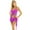 Rose, variant on Women's Belly Dance Costume Shiny Sequin Bra Tassel Top with Hip Scarf Wrap Skirts Rose One Size