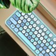 thumbnail image 4 of Conjunto de Teclado y mouse inalámbricos Sunnimix colorido lindo mezclado azul, 4 of 8