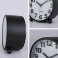 thumbnail image 4 of Silent Analog Alarm Clock,Black Metal Large 3D Digits,Non Ticking Table Clock with Night Light Bedside Alarm Clock 10.8cm, 4 of 4