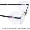 thumbnail image 4 of Safety Glasses Side Shields for Prescription Glasses, Slip on Clear Eye Glasses, Fits Small to Large Eyeglasses, 4 of 7