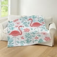 thumbnail image 4 of CafePress - Pink Flamingos Throw Blanket - Soft Fleece Throw Blanket, 50"x60" for All Ages, 4 of 4