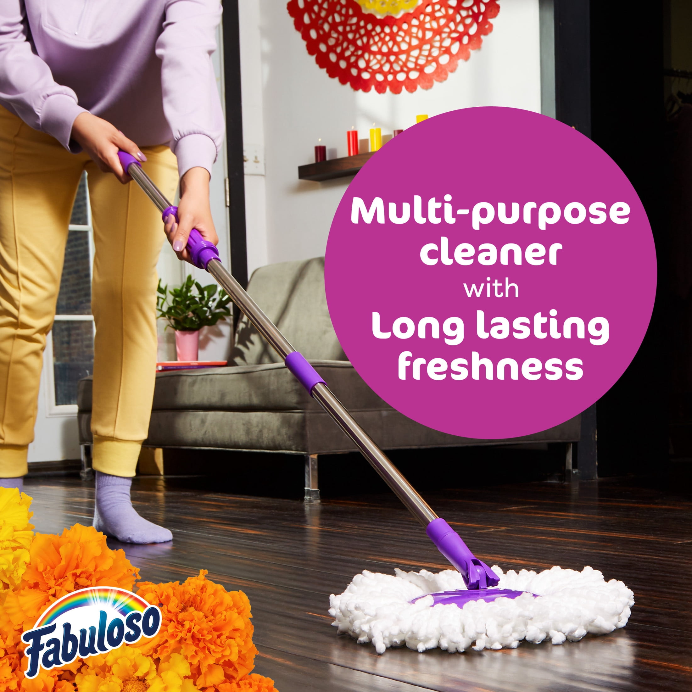 Fabuloso 2X Limited Edition Dia de los Muertos Multi-Purpose Cleaner, Garden Scent, 33.8 fl oz