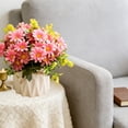 thumbnail image 6 of Silk Rose Bouquet, Artificial Potted Flowers in Ceramic Vase, Fake Floral Arrangement for Table Centerpiece, Home Office Kitchen Wedding Party Decor, 6 of 6
