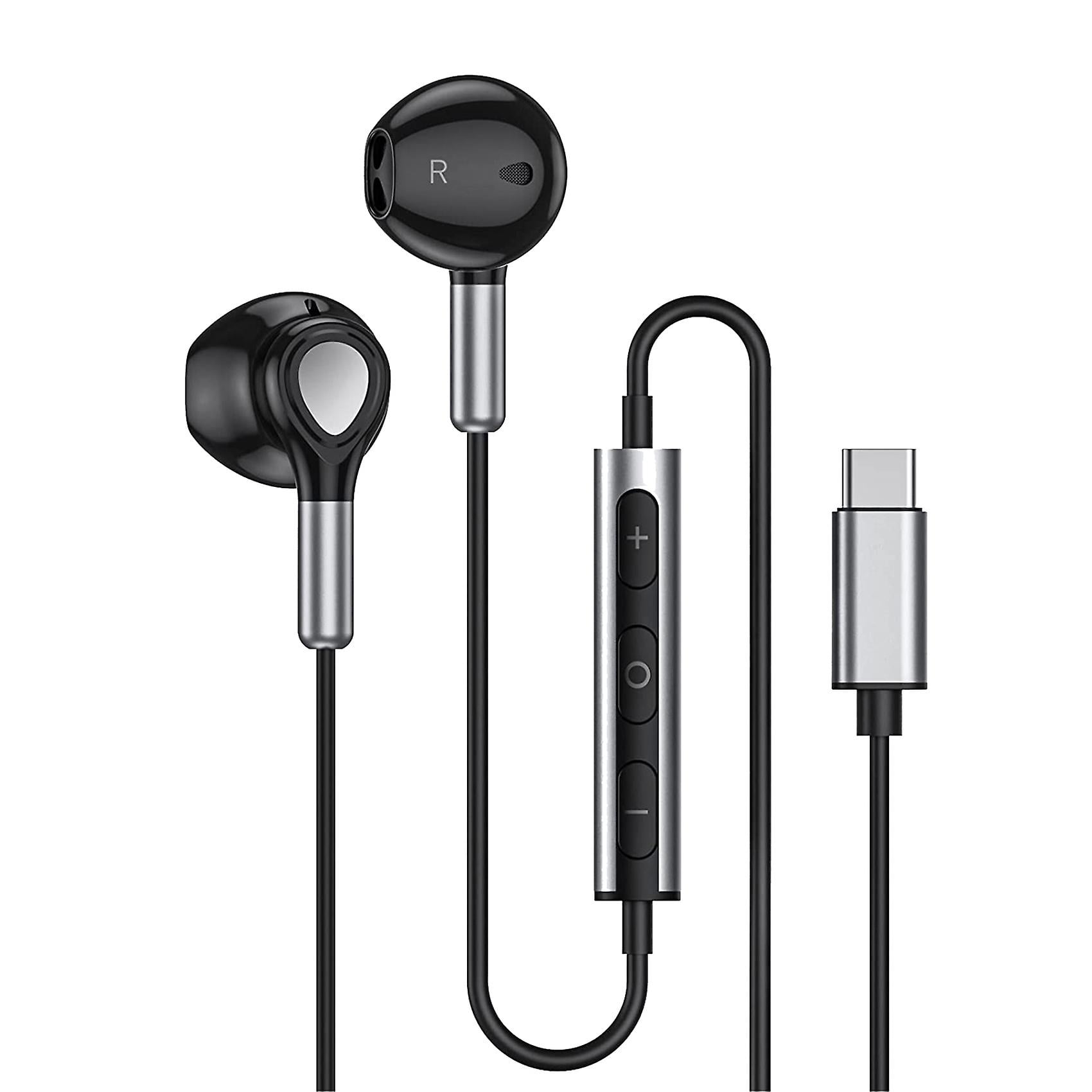 Usb C Headphones In ear Headset With Microphone And Volume Control type C Headphones For S22 S21 S20 Fe A53 Walmart