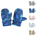 thumbnail image 5 of CPNG Toddler Mittens Fleece Lined Dinosaur Print Snow Gloves for Boys Girls Kids Infant Ski Mitten Winter Warm Waterproof Ski Gloves Baby Mittens, 5 of 5