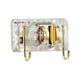 thumbnail image 1 of Soporte de ducha, accesorio de baño con dos ganchos para baño, hotel Oro, 1 of 9