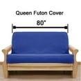 White Canvas Futon Cover Queen 472