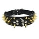 thumbnail image 2 of Collar de perro mascota arnés ajustable tachonado cuero de imitación punk remache collar de perro pu puntas afiladas suministros para perros, XS Colco collar de cachorro, 2 of 4