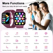 Blackview Smart Watch for Women, Bluetooth Calling, AI Voice Assistant, Fitness Tracker with 100+ Sports Modes, IP68 Water Resistant, Custom Watch Faces, Compatible with Android & iPhone, Red