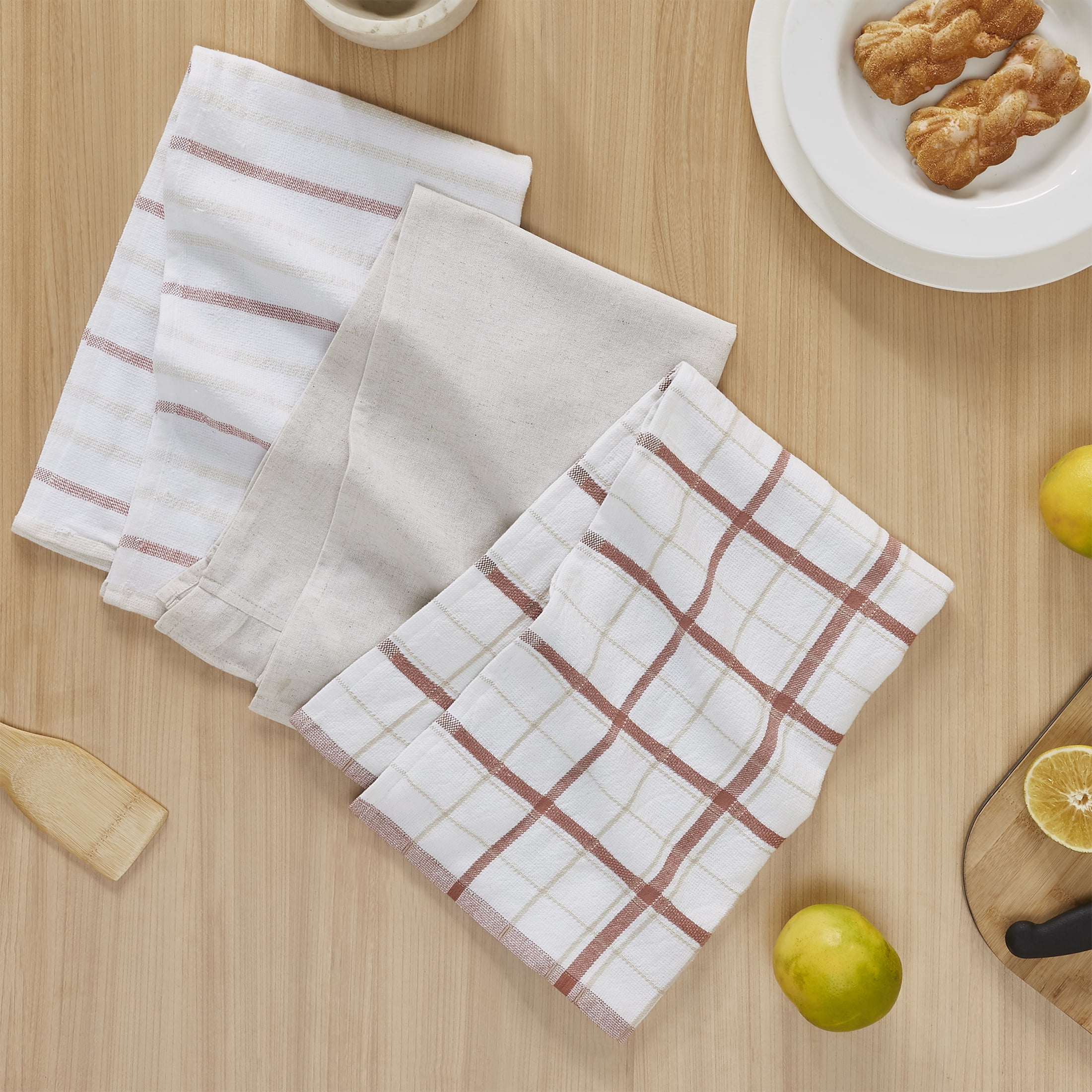 3Pcs/1Pcs HOT Large Home & Kitchen 6 Colors Tea Towels Cotton Terry Kitchen  Towels Dish Towels 28x40Cm (11X16 Inch)