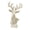 White-WH, variant on MMJ Wall Decor Resin Deer Head Sculpture Bust Antler Brown White 15.75x8.66x5.51in Art Home Entryway Living Room
