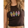 thumbnail image 5 of Rdhnmea Women's Slim Fit Tank Tops Fish/Floral Print Sleeveless Vest Tops, 5 of 9