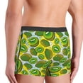 thumbnail image 5 of Balery Watercolor Kiwi Fruits Summer Men's Boxer Briefs, Soft and Breathable Cotton Underwear with nylon Waistband-, 5 of 9