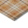 thumbnail image 5 of HomeRoots 678252 3 x 5 ft. Orange Ivory & Navy Blue Plaid Washable Machine Made Rectangle Area Rug with UV Protection, 5 of 6