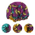thumbnail image 2 of MasteelfCA Adjustable Satin Bonnet Hair Cover Waterproof Shower Long Hair Sleep Hat, 2 of 7