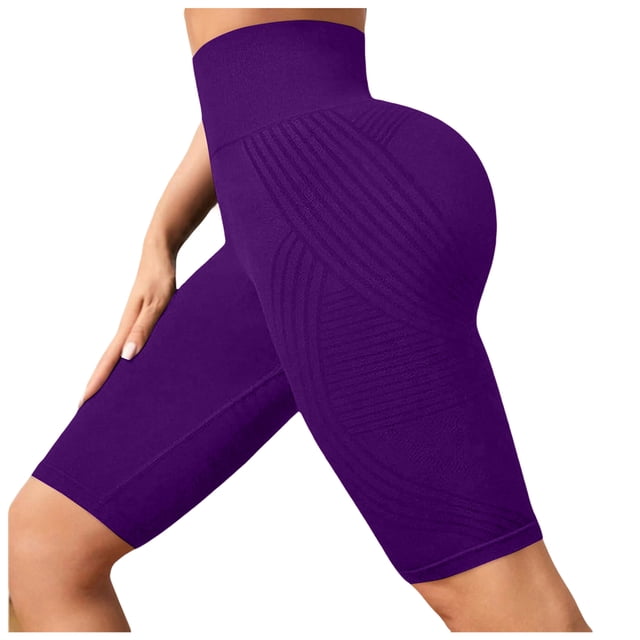 DXOUPM Short de Gym pour Femmes, Short de Sport Taille Haute pour Femmes, Yoga d'Été, Course, Natation