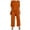 Orange, variant on Pant Suits for Women, Women's Trendy 3 Piece Set Long Sleeve Cardigan Sleeveless Top & Wide Leg Pants Business Casual Outfits for Women Orange L