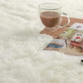 thumbnail image 4 of Lomyolo 4'X6.5' ft Modern Soft Fluffy Large Shaggy Rug for Bedroom Livingroom Dorm Kids Room Indoor Home Decorative, Non-Slip Plush Furry Fur Area Rugs Comfy Nursery Accent Floor Carpet Ivory, 4 of 7
