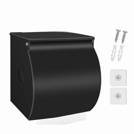 1 set x Toilet Paper Holder-Black