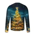 thumbnail image 5 of Elvqul Mens Shirts Christmas Fashion Pullover Graphic Long Sleeve Shirts for Men Crewneck, 5 of 5
