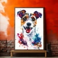 thumbnail image 4 of Russell Terrier Canvas Wall Art, Modern Cute Colorful Russell Terrier Canvas Dog Art Pictures Wall Decor for Kids Bedroom Decoration Unframed 8x12 inches, 4 of 5