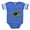Royal Blue, variant on CafePress - Parakeet Baby - Cute Infant Baby Football Bodysuit