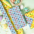 thumbnail image 4 of 6Pcs Decorative Easter Wrapping Paper, Holiday Gift Wrap with Bunny Eggs Design Great for Spring Birthday Theme Party 50*70cm, 4 of 5