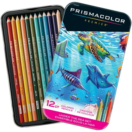 Prismacolor Premier Colored Pencils, Soft Core, Under the Sea Set, 12 (Best Soft Pastel Pencils)