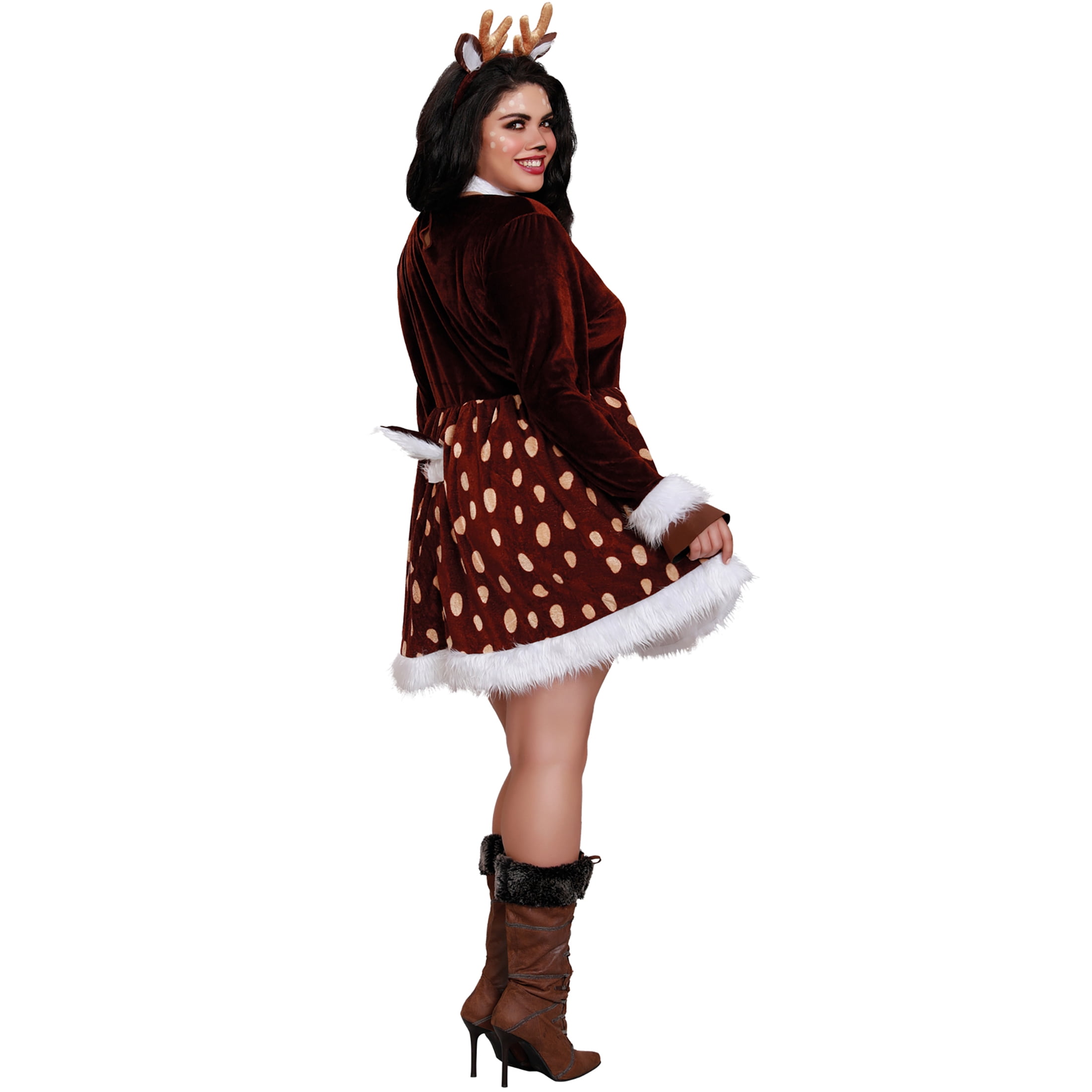 Deer Me! Halloween Costume for Adults, Women's Size XL (16/18), by Way to Celebrate