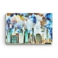 thumbnail image 3 of Startonight Canvas Wall Art Abstract - Skyscrapers among Blue Smoke Clouds Painting - Large Artwork Print for Living Room 32" x 48", 3 of 6