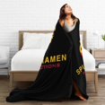 thumbnail image 4 of Manta de franela con fideos picantes, elegante edredón para una siesta, edredón de invierno para las cuatro estaciones, antimicrobiano, con control de olores, ligero y antiestático, unisex, 50 x 40, 4 of 5