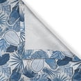 thumbnail image 6 of Ambesonne Birds Valance & Curtain, Exotic Parrots Blue Leaves, 55"x30", Dark Sky Blue and White, 6 of 7