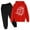 Red, variant on New Hooded Football Letter Printed Hoodie Pants Children'S Casual Suit Fashion Trend American Football Fans Sports Gift Boys Outfits&Set Grey 120/5 Y—6 Y